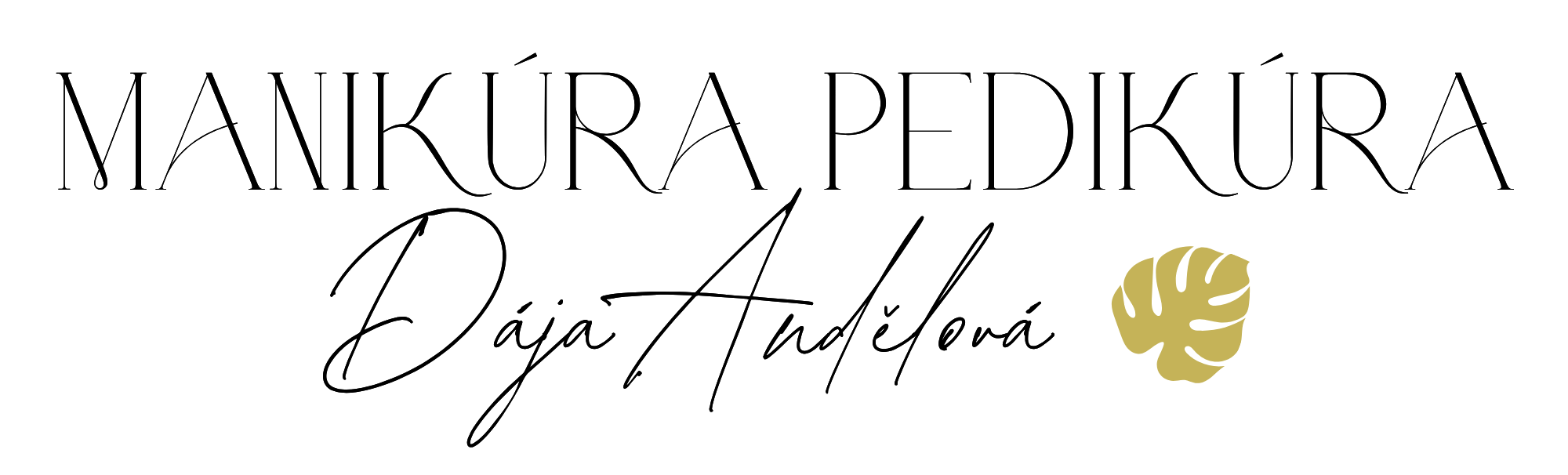 ManiPedi logo cerne pismo